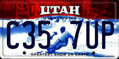 UT license plate C357UP