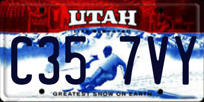 UT license plate C357VY
