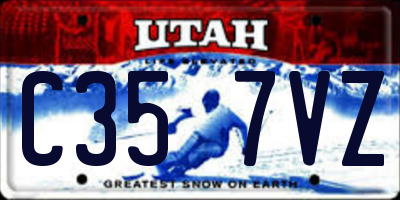 UT license plate C357VZ