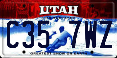 UT license plate C357WZ
