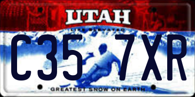 UT license plate C357XR