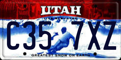 UT license plate C357XZ