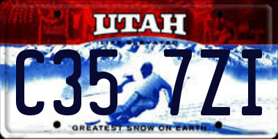 UT license plate C357ZI