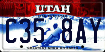 UT license plate C358AY