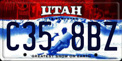 UT license plate C358BZ