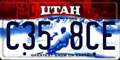 UT license plate C358CE