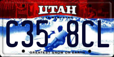 UT license plate C358CL