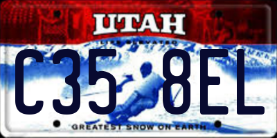 UT license plate C358EL