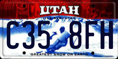 UT license plate C358FH