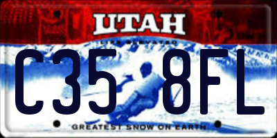 UT license plate C358FL