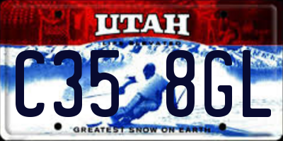 UT license plate C358GL