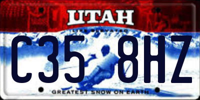 UT license plate C358HZ