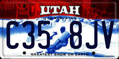 UT license plate C358JV