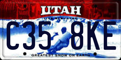 UT license plate C358KE