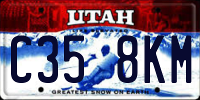 UT license plate C358KM