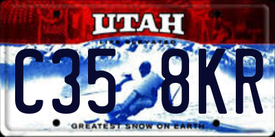 UT license plate C358KR