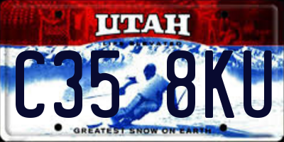 UT license plate C358KU