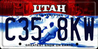 UT license plate C358KW