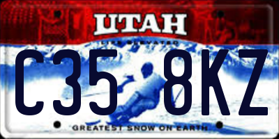 UT license plate C358KZ