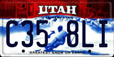 UT license plate C358LI