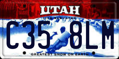 UT license plate C358LM