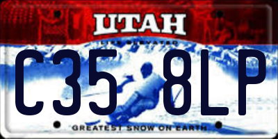 UT license plate C358LP