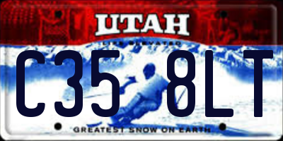 UT license plate C358LT