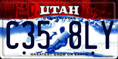 UT license plate C358LY
