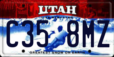 UT license plate C358MZ