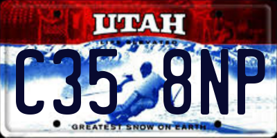 UT license plate C358NP