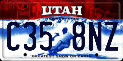 UT license plate C358NZ