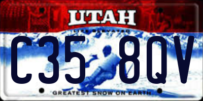 UT license plate C358QV