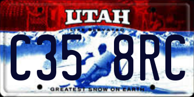UT license plate C358RC