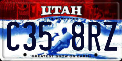 UT license plate C358RZ