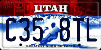 UT license plate C358TL
