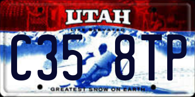 UT license plate C358TP