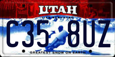 UT license plate C358UZ