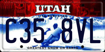UT license plate C358VL
