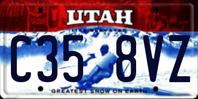 UT license plate C358VZ