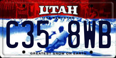 UT license plate C358WB