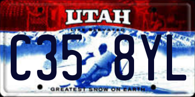 UT license plate C358YL