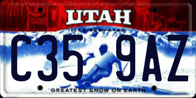 UT license plate C359AZ