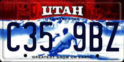 UT license plate C359BZ