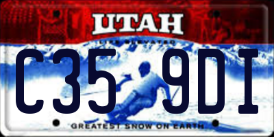 UT license plate C359DI
