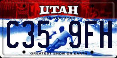 UT license plate C359FH
