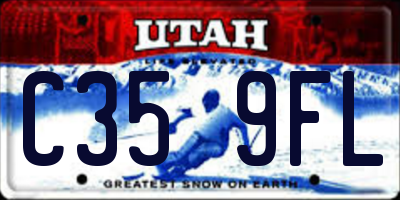 UT license plate C359FL