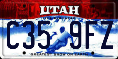 UT license plate C359FZ