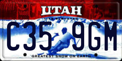 UT license plate C359GM