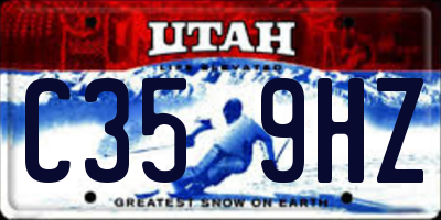 UT license plate C359HZ
