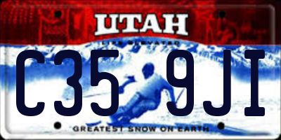 UT license plate C359JI